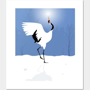 Red Crowned Crane Posters and Art